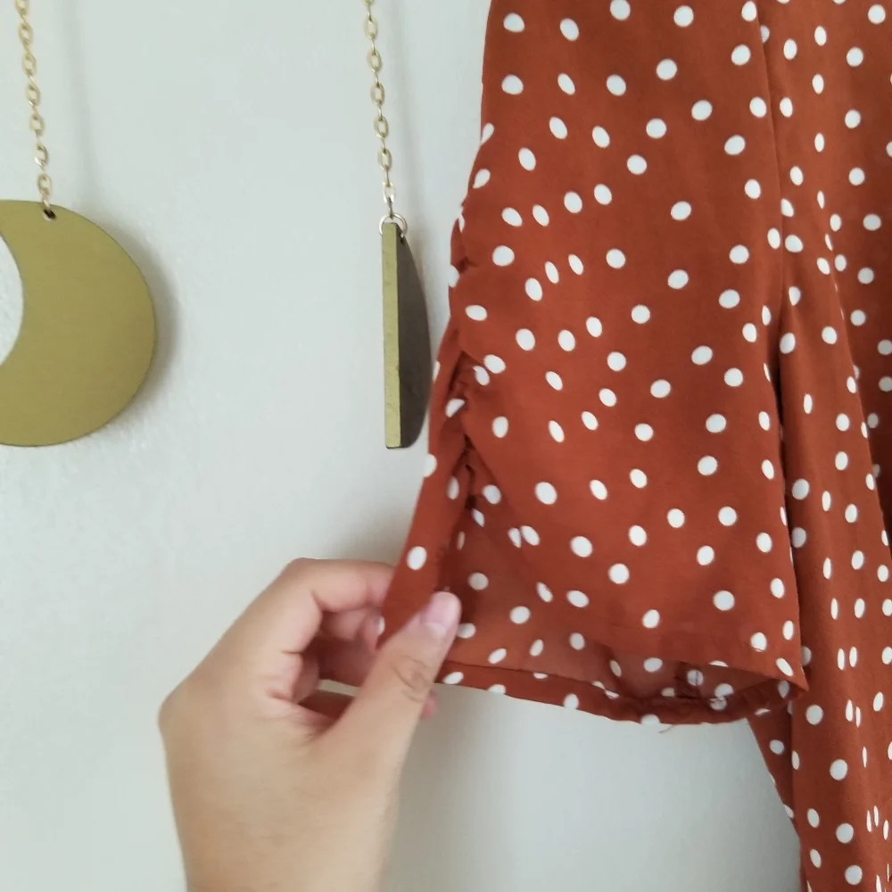 Forever 21 Polka Dot Blouse - Picture 6 of 6